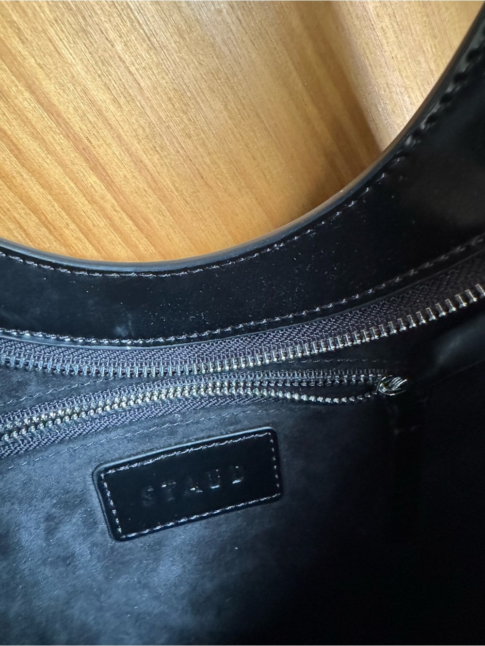 New Staud Winona Shoulder Black Bag - Picture 9 of 13
